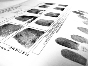 Fingerprint record sheet